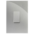 Cj Interruptor Simples Vertical 4x2  Recta Prata Gloss - Brg1