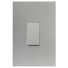 Cj Interruptor Simples Vertical 4x2  Recta Prata Satin Fosco