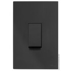 Cj Interruptor Simples Vertical 4x2 - Recta Grafite Satin Fos