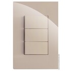 Cj Interruptor Triplo 2 Simples + 1 Paralelo 4x2 - Recta Arei