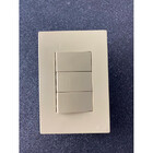 Cj Interruptor Triplo 2 Simples + 1 Paralelo 4x2 - Recta Arei