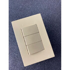 Cj Interruptor Triplo 2 Simples + 1 Paralelo 4x2 - Recta Arei