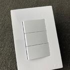 Cj Interruptor Triplo Paralelo 4x2 - Recta Branco Gloss  - Br