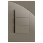 Cj Interruptor Triplo Paralelo 4x2 - Recta Fendi Gloss - Brg1