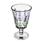 Cj Lyor Jarra 6 Tçs Cristal Lavanda Hand Painting 1,3l/240ml