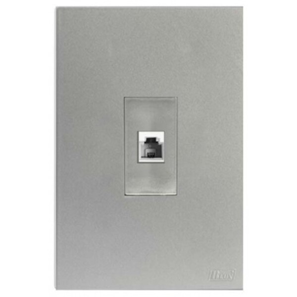 Cj Rj11 Vertical 4x2  Recta Prata Satin Fosco - Br12357-9pt