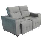 Cj Sofá Alfa 2 E 3 Lug. 144cm E 200cm Veludo Cinza- Ws