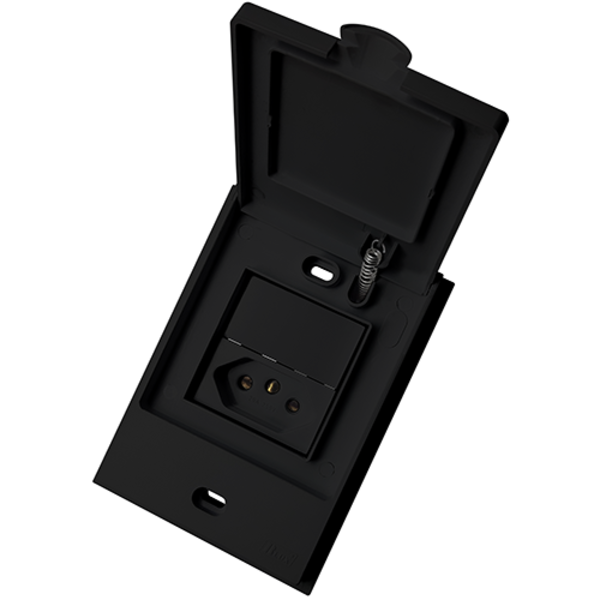 Cj Tomada 20a -  Blux B.l'acqua Black Grafite - Bba12745-0bk