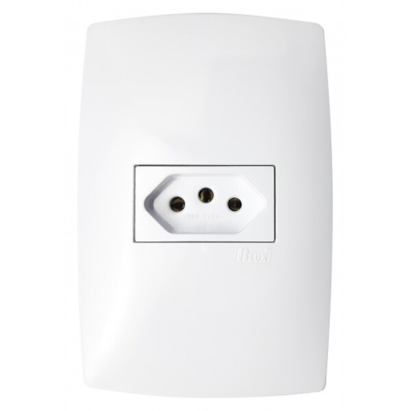 Cj Tomada 20a Horizontal 4x2 - Blux Home Branco - Bh10455-8br