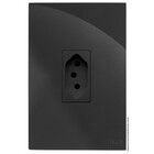 Cj Tomada 20a Vertical 4x2 - Recta Grafite Gloss -  Brg11157-