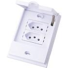 Cj Tomada Dupla 10a - Blux B.l'acqua Branco - Bba10843-1br