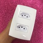 Cj Tomada Dupla 10a - Blux Home Branca - Bhm10458-2br