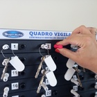 Claviculário Porta Chaves Quadro Vigilante Para 25 Chaves