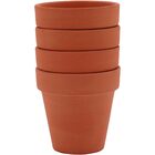 Clay Cachepô Vaso De Planta Decorativo 6x7x7cm Terracota Natu