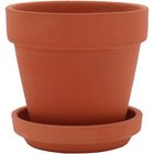 Clay Cachepô Vaso De Planta Decorativo 8x8x8cm Terracota Natu