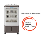 Climatizador De Ar Evaporativo Zlx-20 Ts80w 20 Litros 4 Funçõ