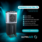 CLIMATIZADOR DE AR INDUSTRIAL ULTRA 75 LITROS PORTÁTIL 220V E