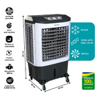 Climatizador De Ar Industrial Umidificador 55 Litros Portátil