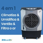 Climatizador De Ar Portátil 45 Litros Evaporativo Zlx-45 Mast