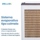 Climatizador De Ar Portátil Umidificador Zellox 80w 20 Litros