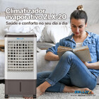 Climatizador De Ar Portátil Umidificador Zellox 80w 20 Litros
