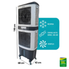 Climatizador Duplo Industrial De Ar Umidificador 80 Litros Po