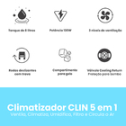 Climatizador Portátil Turbo 5 Em 1 Clin8-02 Br/cz 8 Litros 13