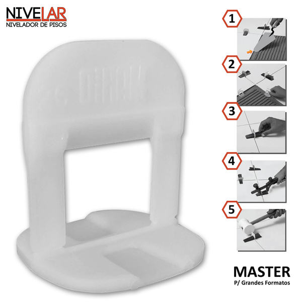 Clip Master Nivelador Pisos, Porcelanatos E Revestimentos Niv