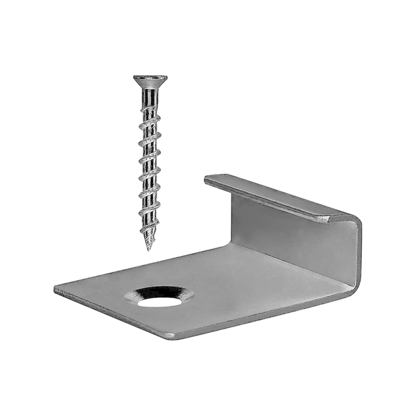 Clip Presilha De Fixação Para Deck E Painel Ripado Em Wpc Rm