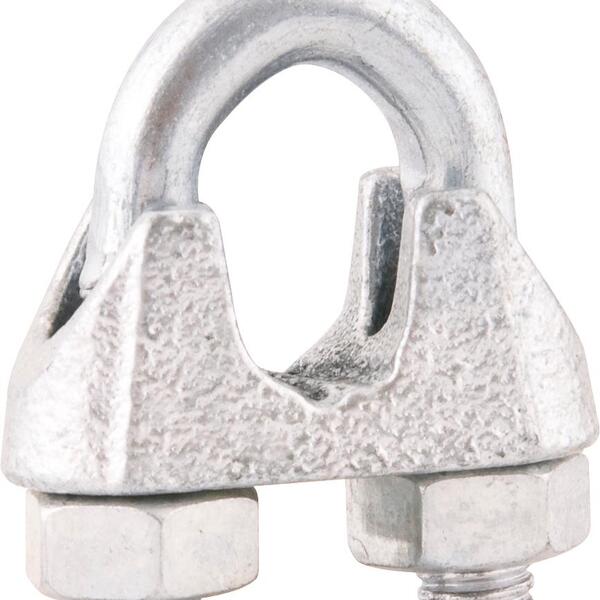 Clips Para Cabo De Aço 1/8" Leve Galvanizado - Nove54