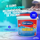 Cloro Granulado 8 Em 1 Multi Ação 10kg Vermelho Hidroazul