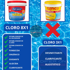 Cloro Granulado 8 Em 1 Multi Ação Balde De 2,5kg Hidroazul