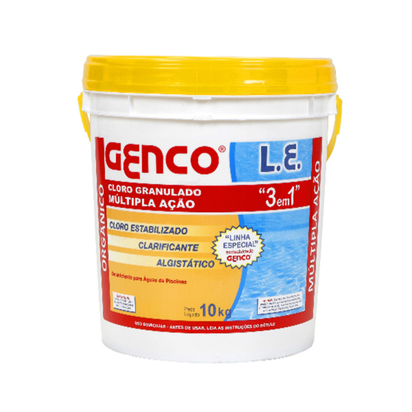 Cloro Granulado Multi Acao 3 Em 1 L E 10kg Genco Leroy Merlin
