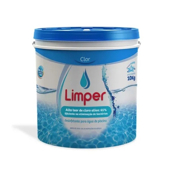 Cloro Para Piscina Limper Clor Hipocalcio 10kg
