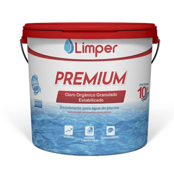 Cloro Para Piscina Limper Premium 10kg Dicloro
