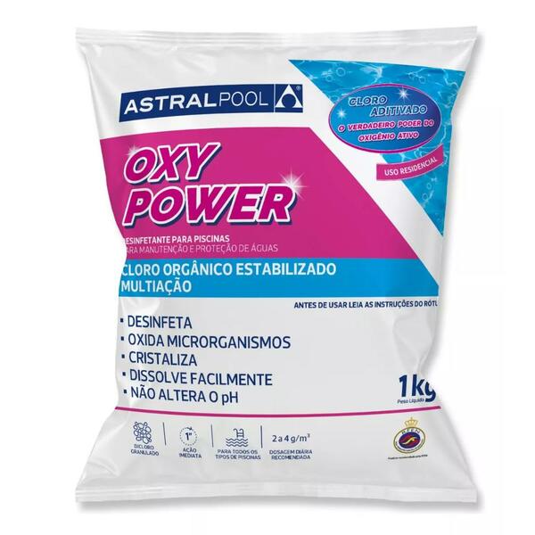 Cloro Para Piscina Oxypower Multiacao 1kg Astralpool