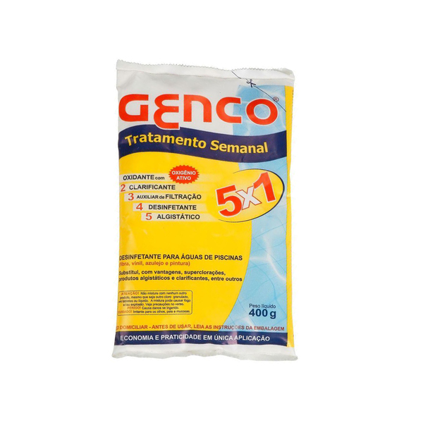 Cloro Tratamento Semanal 5 Em 1 400g Genco Leroy Merlin