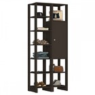 Closet 1 Porta 10 Prateleiras Ey104-107 Grafite Intenso - Nov