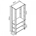 Closet 1 Porta 1 Cabide Ey101-3-7 Branco - Nova Mobile