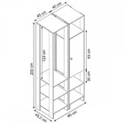 Closet 1 Porta 1 Cabide Ey105-107 Branco - Nova Mobile