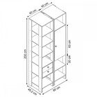 Closet 1 Porta 2 Gavetas Ey106-107 Montana - Nova Mobile