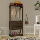 Closet 3 Gavetas Twister Tcil Móveis Cumaru Rustic