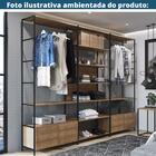 Closet 4 Estantes Industrial Steel Quadra Artesano 270 Cm (la