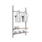 Closet Aberto Simples Cremalheira Com Regulagem Metal Estilo