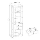 Closet Amber 2 Gavetas 2 Prateleiras Savana Argila - Genialfl