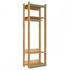 Closet Amber 2 Prateleiras Savana Argila/alecrim - Genialflex