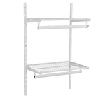 Closet Aramado Completo com Prateleira e Cabideiro Branco 100x55x40cm Ordenare