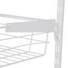 Closet Aramado Completo com Prateleira Cabideiro e Cesto Branco 200x190x40cm Ordenare