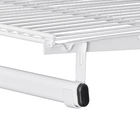 Closet Aramado Completo com Prateleira Cabideiro e Cesto Branco 200x190x40cm Ordenare