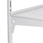 Closet Aramado Completo com Prateleira Cabideiro e Cesto Branco 200x190x40cm Ordenare